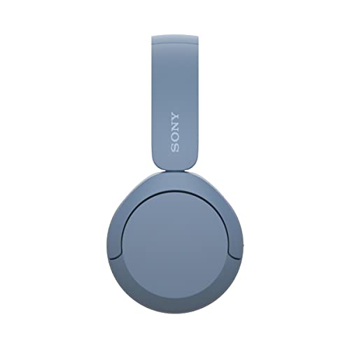 Sony WH-CH520 Wireless Bluetooth Headphones with Mic, Up to 50Hrs Battery-Blue