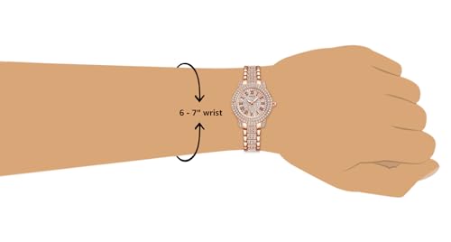 NIBOSI Women Wrist Watches Analog Rose Gold Dial Women's Watch for Girls&Miss&Ladies Diamond Studded with Stylish Girlfriend Watches