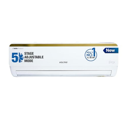 Voltas 1.5 Ton 5 Star Inverter Split AC (Copper, 5-in-1 Adjustable Mode, Anti-dust Filter, 2024 Model,185V Vertis Smart Elite Gold, White) 