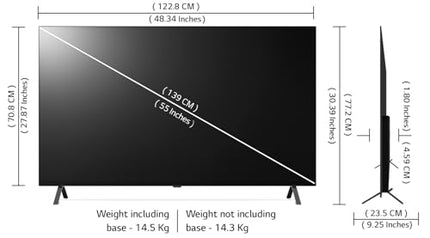 LG 139 cm (55 inches) 4K Ultra HD Smart OLED TV 55A3PSA (Rocky Black) 