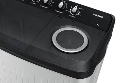 Samsung 8 kg, 5 star, Semi-Automatic Top Load Washing Machine (WT80C4200GG/TL, Air Turbo Drying, Light Gray, 2023 Model) 