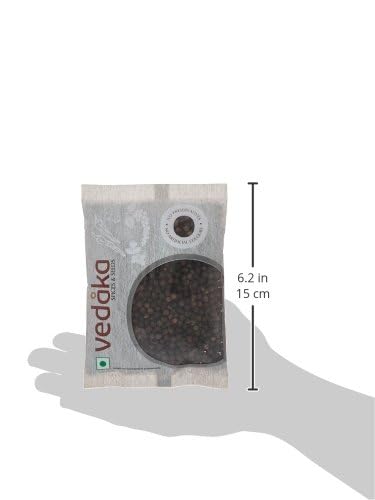 Vedaka Black Pepper Whole (Kali Mirch) |100g |No added colours | No added preservatives | Seeds |