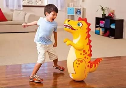 Toy Imagine™ Hit Me Toy 3-D Inflatable Animal Toy | Water Base and Air Base for Toddlers | PVC Punching Bag for Kids | Activity Toy for Kids Age 3 +. (Any One)