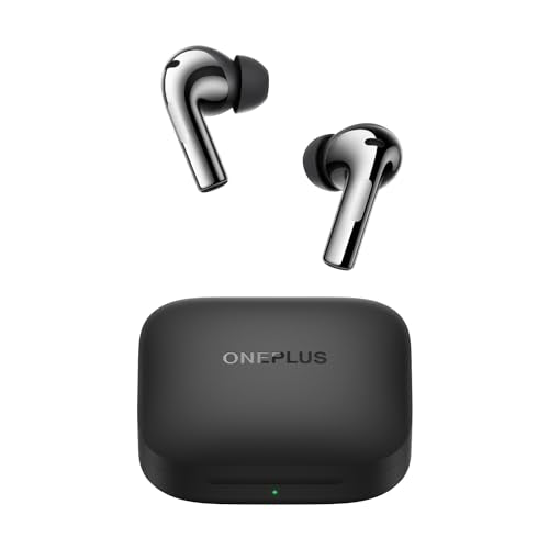 OnePlus Buds 3 in Ear TWS Bluetooth Earbuds with Upto 49dB Smart Adaptive Noise Cancellation,Hi-Res Sound Quality,Sliding Volume Control,10mins for 7Hours Fast Charging with Upto 44Hrs Playback(Gray) 