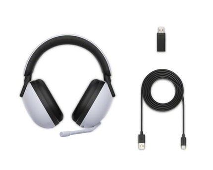 Sony INZONE H9, WH-G900N Wireless Noise Cancelling Gaming Headset, Over-Ear Headphones with 360 Spatial Sound, 32 Hours Battery Life, flip to Mute mic, Mobile, Laptop, PS5 & PC Compatible (White) 