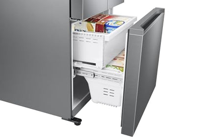 Samsung 550 L, Convertible, Digital Inverter, Frost Free French Door Refrigerator (RF57A5032S9/TL, Silver, Refined Inox) 