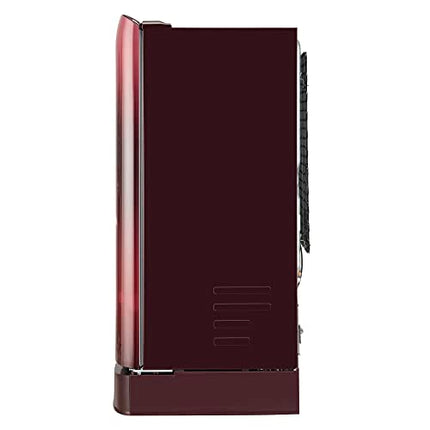 LG 185 L 5 Star Inverter Direct-Cool Single Door Refrigerator (GL-D201APZU, Shiny Steel, Base stand with drawer)