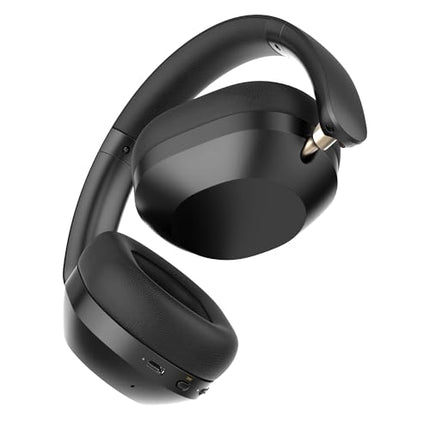 realme TechLife Studio H1 Over The Ear Headphone with 70Hours Playtime 360° Spatial Audio, 40mm Drivers, 80ms Superlow Latency, 43 dB Adaptive ANC-Black 