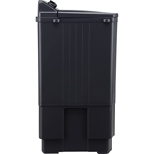 LG 11 Kg 5 Star Wind Jet Dry Rat Away Technology Semi-Automatic Top Loading Washing Machine (P1155SKAZ, Roller Jet Pulsator, Punch + 3, Middle Black) 