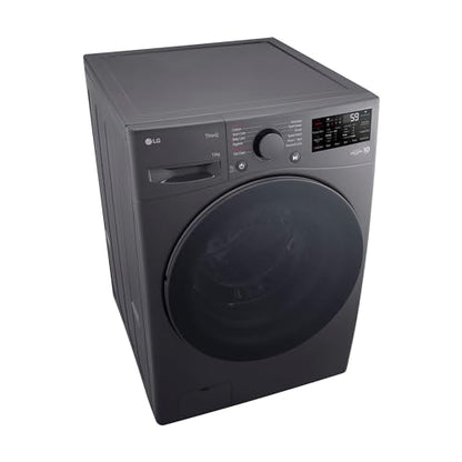 LG 7 Kg, 5 Star, Direct Drive Technology, Steam Wash, 6 Motion DD, Smart Diagnosis, Fully-Automatic Front Load Washing Machine (FHM1207SDM, Allergy Care, In-Built Heater, Touch Panel, Middle Black)