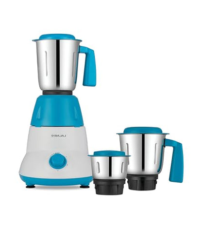 Bajaj Rex Mixer Grinder 500W|Mixie For Kitchen With Nutri-Pro Features|3 SS Mixer Jars For Heavy Duty Grinding|Adjustable Speed Control|Multifunctional Blade System|2 Year Warranty By Bajaj|Purple