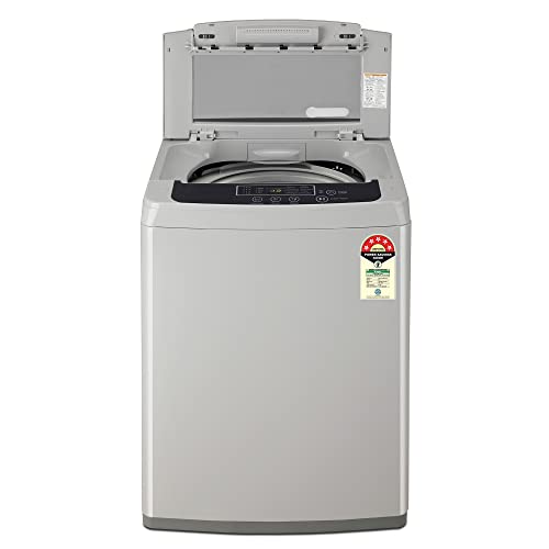 LG 7 Kg 5 Star Smart Inverter Technology Fully Automatic Top Load Washing Machine (2025 Model, T70VBMB1Z, Auto Prewash, Turbodrum, Stainless Steel drum, LED Display, Smart Diagnosis Middle Black)