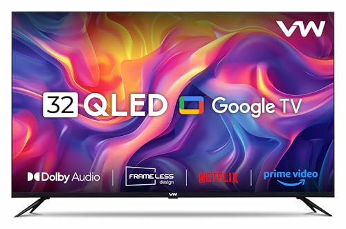 VW 80 cm (32 inches) Pro Series HD Ready Smart QLED Google TV VW32GQ1 (Black) 