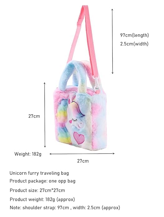 ADISA Unicorn Toddler Bag Princess Cute Crossbody Handbags Gift for Girls