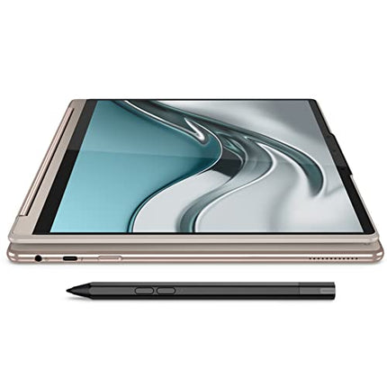 Lenovo Yoga 9 13th Gen Intel Evo i7 1360P 14"(35.56cm) 4K OLED 2-in-1 400Nits Laptop (16GB/1TB SSD/Win 11/Office 2021/Backlit KB/Pen 2.0/1Yr Warranty/Alexa/3 Month Game Pass/Oatmeal/1.4Kg) 83B1004XIN 