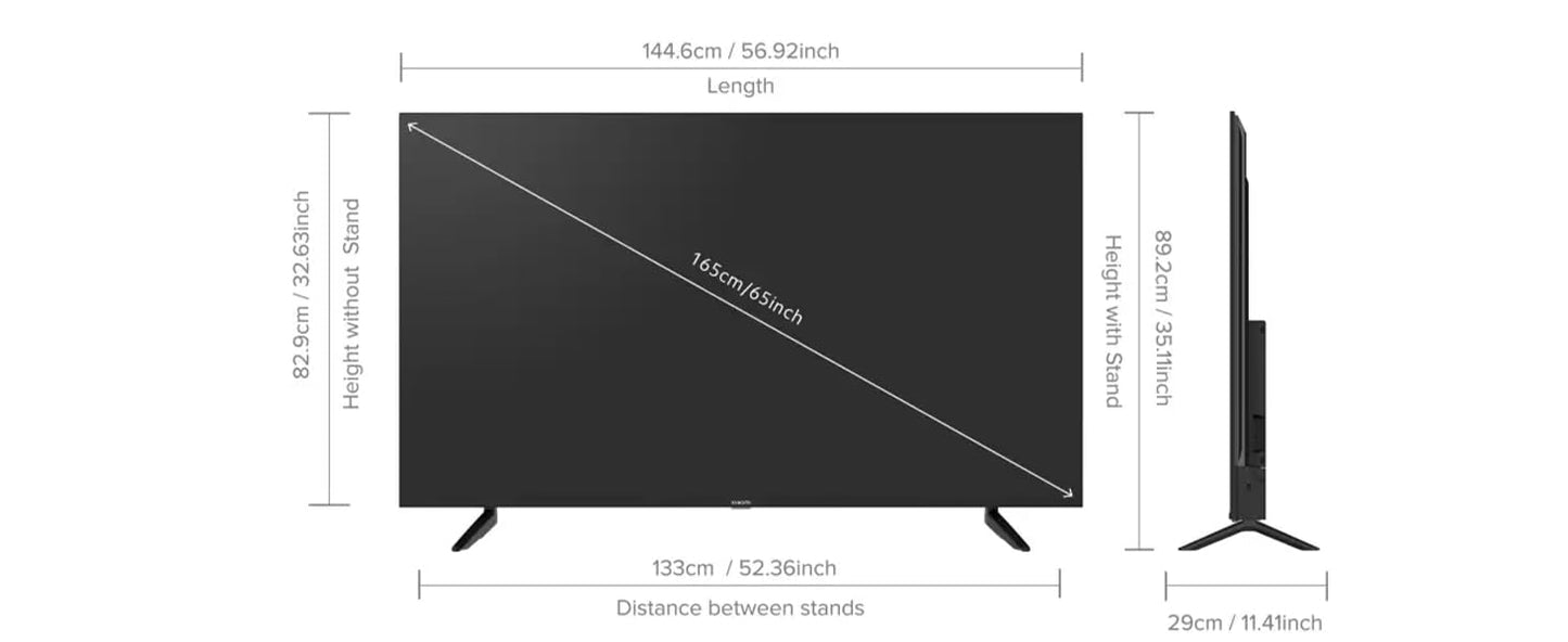 Xiaomi 108 cm (43 inches) A Pro 4K Dolby Vision Smart Google TV L43MA-AUIN (Black)