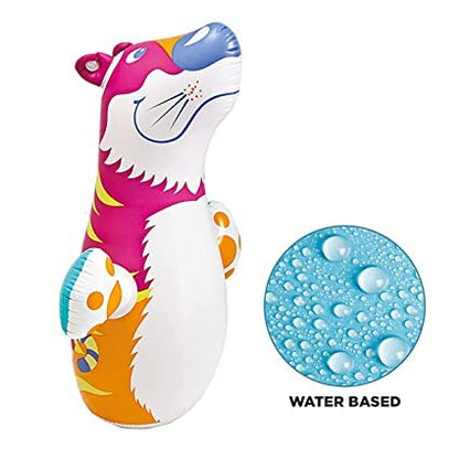 Toy Imagine™ Hit Me Toy 3-D Inflatable Animal Toy | Water Base and Air Base for Toddlers | PVC Punching Bag for Kids | Activity Toy for Kids Age 3 +. (Any One)