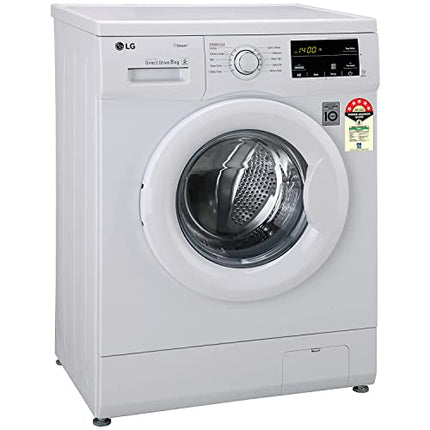 LG 8 Kg, 5 Star, Direct Drive Technology, Steam Wash, 6 motion DD, Smart Diagnosis, Fully Automatic Front Load Washing Machine (FHM1408BDW, Allergy Care, In-Built Heater, Touch Panel, White) 