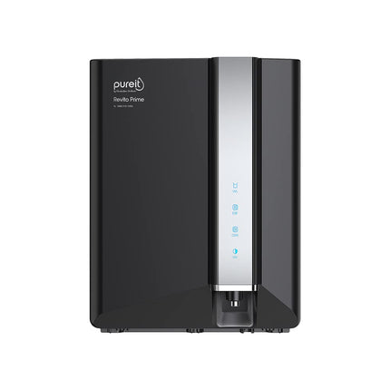 HUL Pureit Revito Prime RO+MF+Mineral+UV in-Tank | INR 1000 Off on Exchange | 7 stage | 8L Capacity | Upto 70% Water Savings | Suitable for Borewell, Tanker & Municipal Water | DURAViva | Black