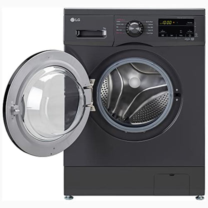 LG 7 Kg, 5 Star, Direct Drive Technology, Steam Wash, 6 Motion DD, Smart Diagnosis, Fully-Automatic Front Load Washing Machine (FHM1207SDM, Allergy Care, In-Built Heater, Touch Panel, Middle Black)