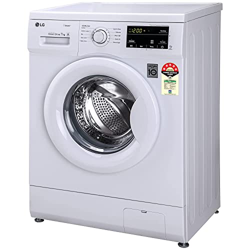 LG 6.5 Kg, 5 Star, Direct Drive Technology, Steam Wash, 6 motion DD, Smart Diagnosis, Fully Automatic Front Load Washing Machine (FHM1065SDW, Allergy Care, In-Built Heater, Touch Panel, White)