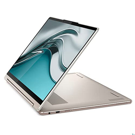 Lenovo Yoga 9 13th Gen Intel Evo i7 1360P 14"(35.56cm) 4K OLED 2-in-1 400Nits Laptop (16GB/1TB SSD/Win 11/Office 2021/Backlit KB/Pen 2.0/1Yr Warranty/Alexa/3 Month Game Pass/Oatmeal/1.4Kg) 83B1004XIN 