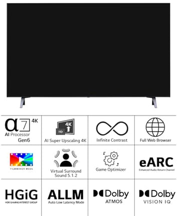 LG 139 cm (55 inches) 4K Ultra HD Smart OLED TV 55A3PSA (Rocky Black) 