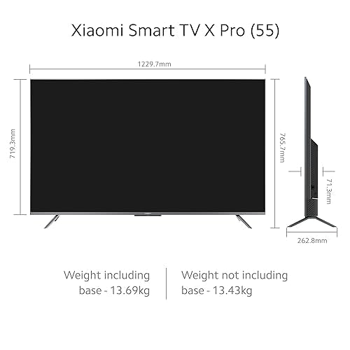 Xiaomi 138 cm (55 inches) X Pro 4K Dolby Vision IQ Series Smart Google TV L55M8-5XIN (Black)