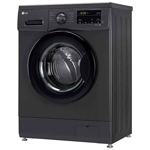 LG 7 Kg, 5 Star, Direct Drive Technology, Steam Wash, 6 Motion DD, Smart Diagnosis, Fully-Automatic Front Load Washing Machine (FHM1207SDM, Allergy Care, In-Built Heater, Touch Panel, Middle Black)