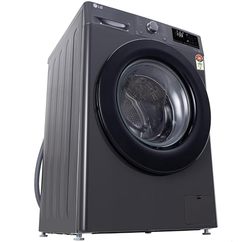 LG 7 Kg, 5 Star, Direct Drive Technology, Steam Wash, 6 Motion DD, Smart Diagnosis, Fully-Automatic Front Load Washing Machine (FHM1207SDM, Allergy Care, In-Built Heater, Touch Panel, Middle Black)