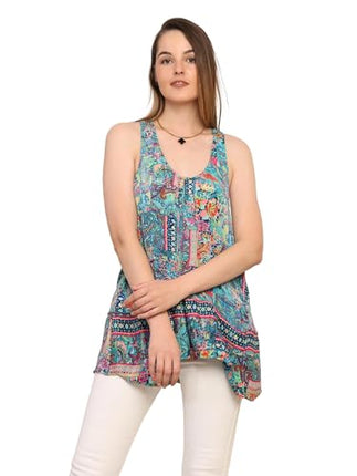 KE KANHA EXPORTS top Stylish Women Tops Multi-Neck Option-Round,v-Neck,Boat Neck Loose fit Variety of Sleeves Tops Boho Floral Western top fit to All Women Shape