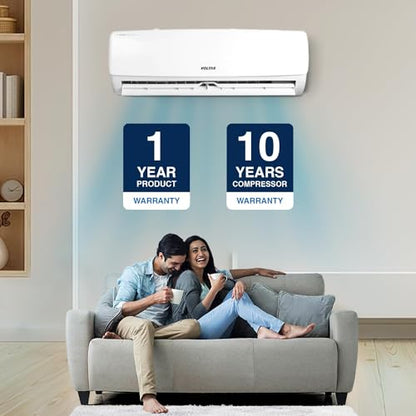 Voltas 1 ton 3 Star Inverter Split AC (Copper, 4-in-1 Adjustable Mode, Anti-dust Filter, 2024 Model, 123V CAE, White)