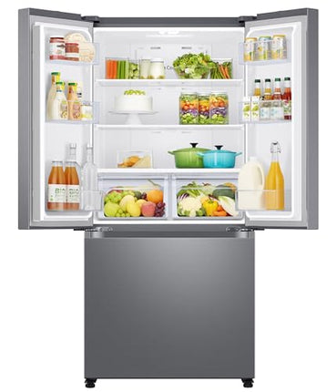 Samsung 550 L, Convertible, Digital Inverter, Frost Free French Door Refrigerator (RF57A5032S9/TL, Silver, Refined Inox) 