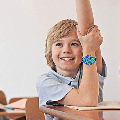 V2A Watch for Boys Age 7 and Above Analogue-Digital Shock Resistant Alarm Calender Water Proof Sports Watch for Boys Age 7 to 16 Years