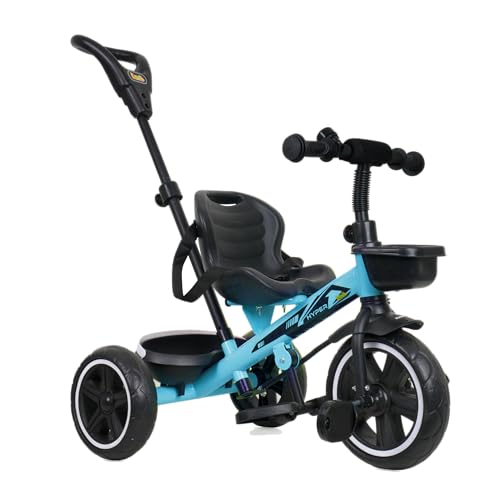 Luusa TFT Hyper 500 PRO Canopy/Plug N Play Trike/Baby Tricycle with Parental Control for 1 Years to 4 Years Boys/Girls/Carrying Capacity Upto 30kgs Proudly Made in India,Pink,Black