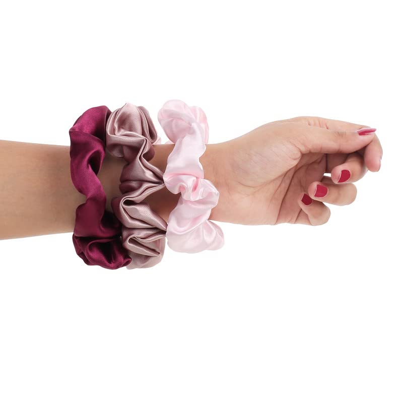 Satin Scrunchies for women/girls | Same Colors in the Image (Pack of 8) | Scrunchies for Women's Hair Band | Stylish Silk Satin with Strong Elastic & Pastel colors