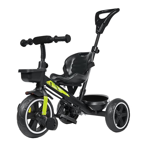 Luusa TFT Hyper 500 PRO Canopy/Plug N Play Trike/Baby Tricycle with Parental Control for 1 Years to 4 Years Boys/Girls/Carrying Capacity Upto 30kgs Proudly Made in India,Pink,Black