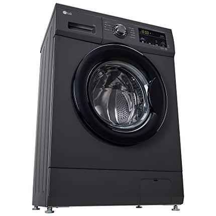 LG 7 Kg, 5 Star, Direct Drive Technology, Steam Wash, 6 Motion DD, Smart Diagnosis, Fully-Automatic Front Load Washing Machine (FHM1207SDM, Allergy Care, In-Built Heater, Touch Panel, Middle Black) 