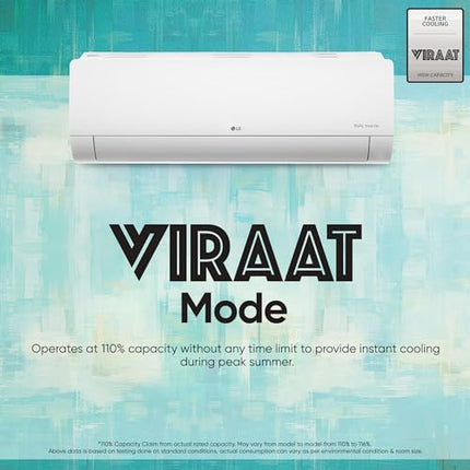 LG 1.5 Ton 3 Star Hot & Cold DUAL Inverter Split AC (Copper, Super Convertible 5-in-1 Cooling, 4 Way Swing & HD Filter with Anti-Virus Protection, 2024 Model, TS-H19VNXE, White) 