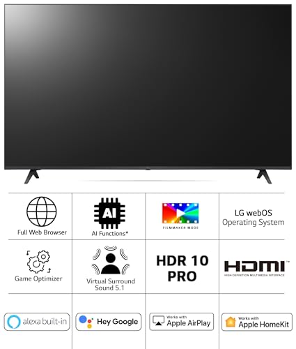 LG 139 cm (55 inches) 4K Ultra HD Smart LED TV 55UR7500PSC (Dark Iron Gray)