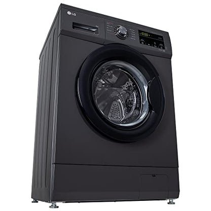 LG 7 Kg, 5 Star, Direct Drive Technology, Steam Wash, 6 Motion DD, Smart Diagnosis, Fully-Automatic Front Load Washing Machine (FHM1207SDM, Allergy Care, In-Built Heater, Touch Panel, Middle Black)