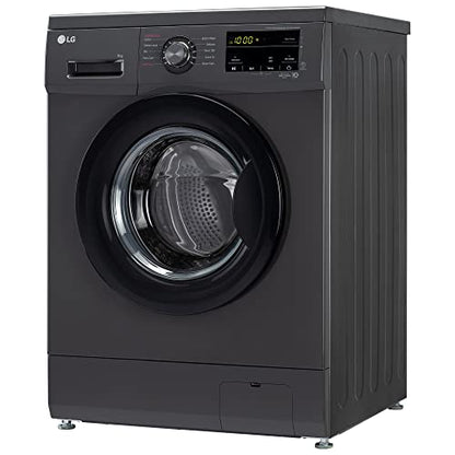 LG 7 Kg, 5 Star, Direct Drive Technology, Steam Wash, 6 Motion DD, Smart Diagnosis, Fully-Automatic Front Load Washing Machine (FHM1207SDM, Allergy Care, In-Built Heater, Touch Panel, Middle Black)