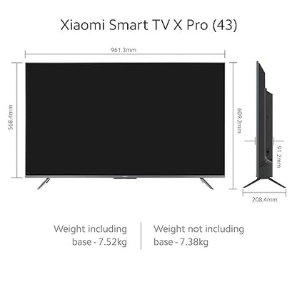 Xiaomi 138 cm (55 inches) X Pro 4K Dolby Vision IQ Series Smart Google TV L55M8-5XIN (Black)