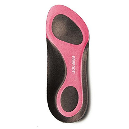 Profoot Triad Insoles – Three Quarter Length Insoles Ideal for Pronation, Foot, Knee, Back and Heel Pain and Plantar Fasciitis.- for Women-1 Pair