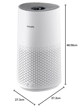 Philips Smart Air Purifier AC1715-Purifies rooms up to 36 m² -Removes 99.97% of Pollen,Dust, Smoke, Wi-Fi Connectivity, Quiet and Low energy consumption, Ideal for Bedrooms,White 