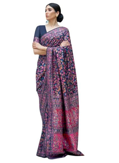 SWORNOF Womens Kanjivaram Banarasi Silk Saree Kanchipuram Patola saree