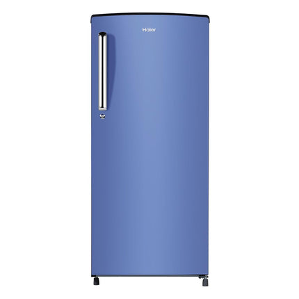 Haier 185 L, 2 Star, Radish Blue Finish Direct Cool Single Door Refrigerator REF HRD-2062BRB-N 