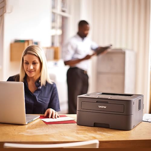 Brother HL-L2321D Automatic Duplex Laser Printers with 30 PPM Print Speed, 8 MB Memory, Large 250 Sheet Paper Tray, Wired USB Connectivity - Black