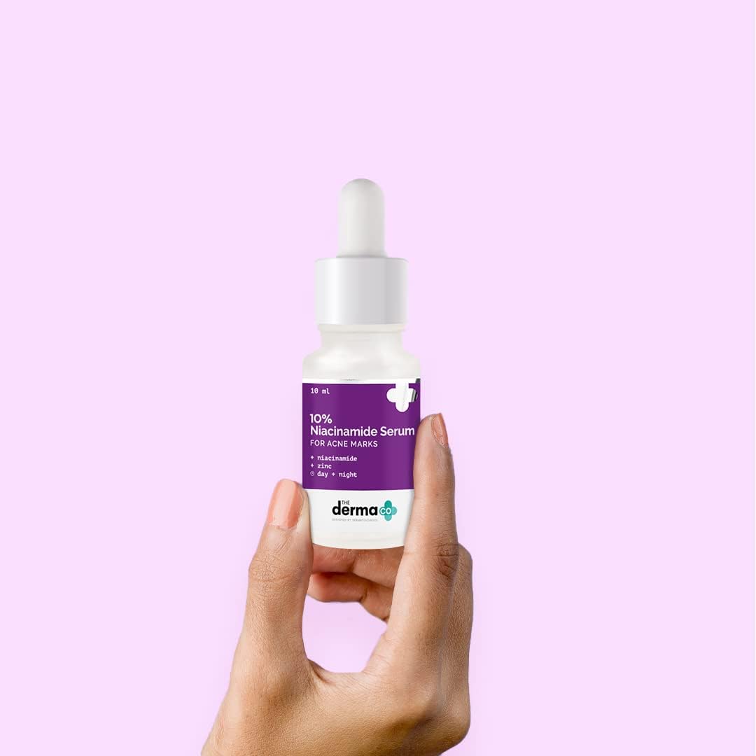 The Derma Co Oil Control 10% Niacinamide Face Serum with Zinc | Fades Acne Marks & Dark Spots | Controls Sebum production | 30 ml