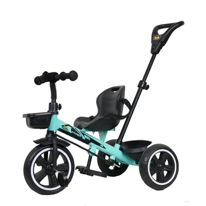 Luusa TFT Hyper 500 PRO Canopy/Plug N Play Trike/Baby Tricycle with Parental Control for 1 Years to 4 Years Boys/Girls/Carrying Capacity Upto 30kgs Proudly Made in India,Pink,Black